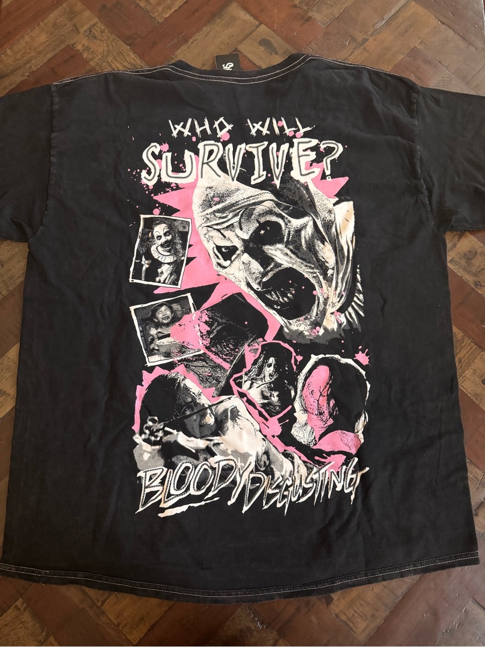 NWT Bloody Disgusting x Terrifier Art the Clown Black Horror T-Shirt L